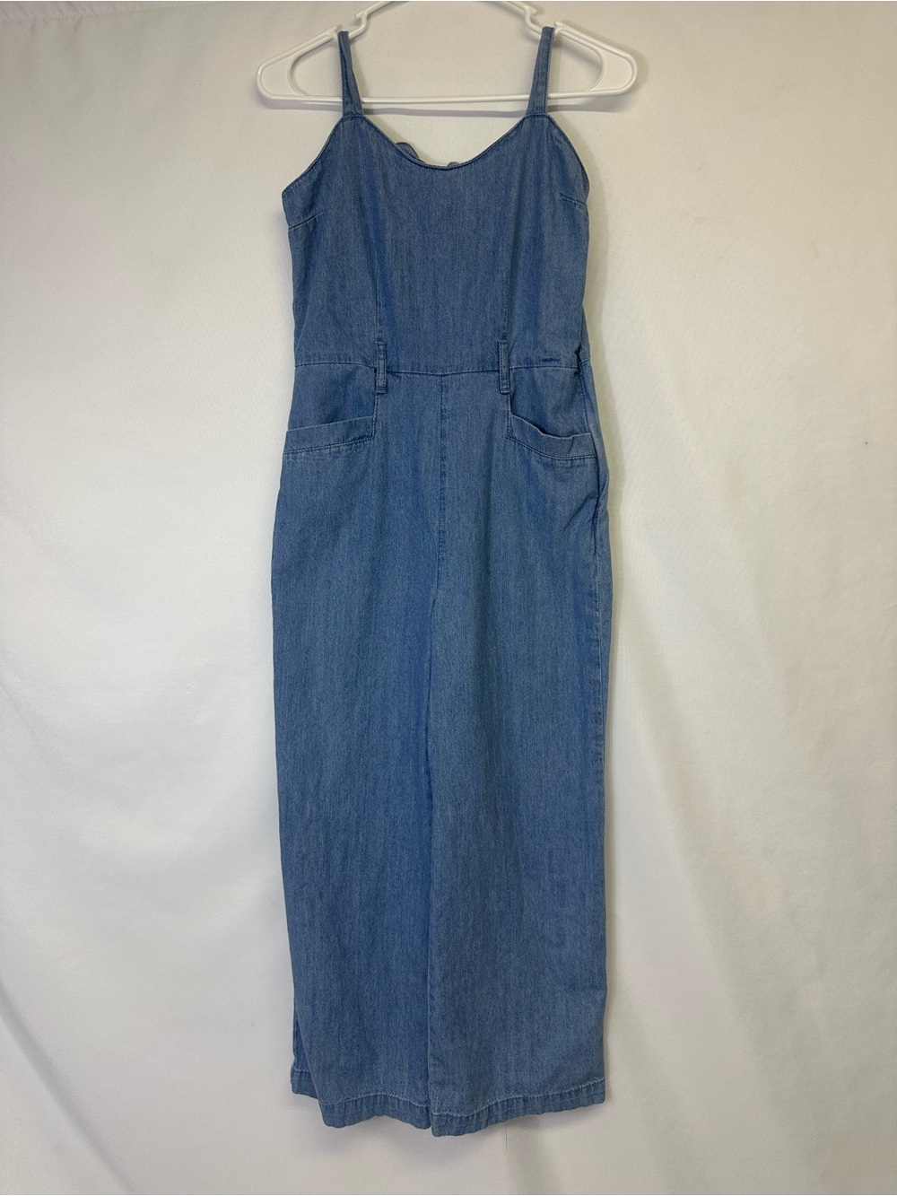 REWASH BRAND SIZE SMALL DENIM JUMPER  Light Denim Adjustable Straps EUC